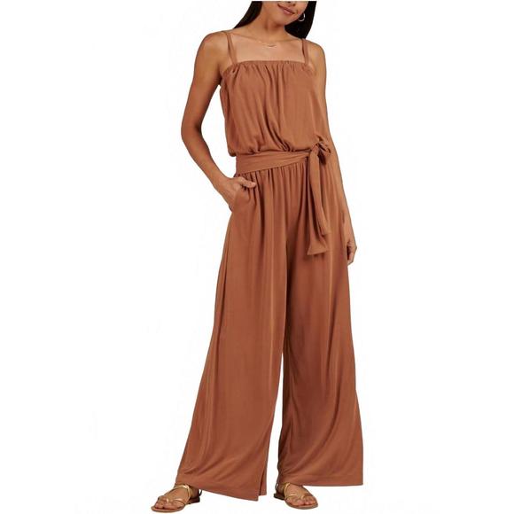 NEW SPLENDID arlo sandwash jumpsuit in brown